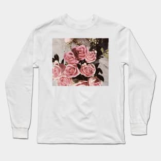 Pink Roses Long Sleeve T-Shirt